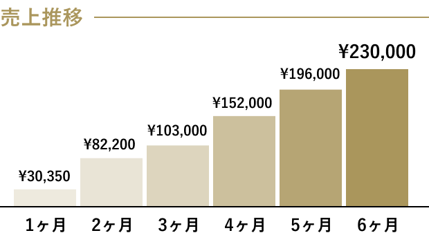 売上のグラフ